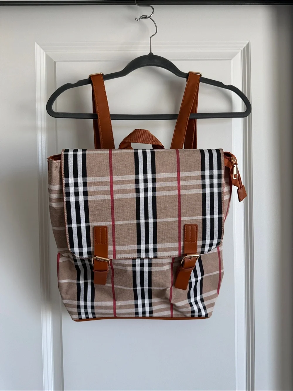 LouLu Plaid Backpack Womens Bag
